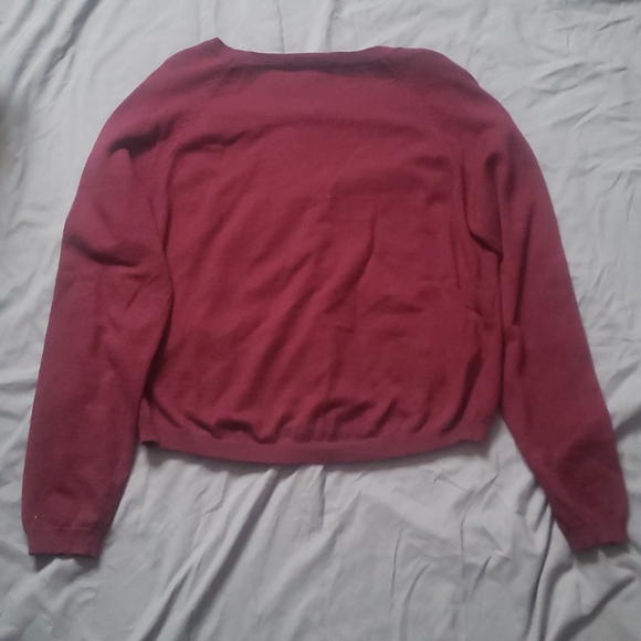 Obey Sweaters Rare Obey Zumiez Burgundy Maroon Wool Long Sleeve